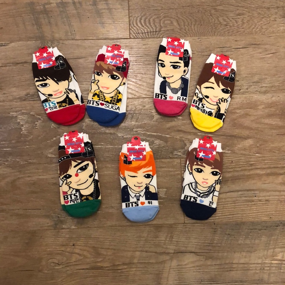 BTS socks! NEVER WORN!!